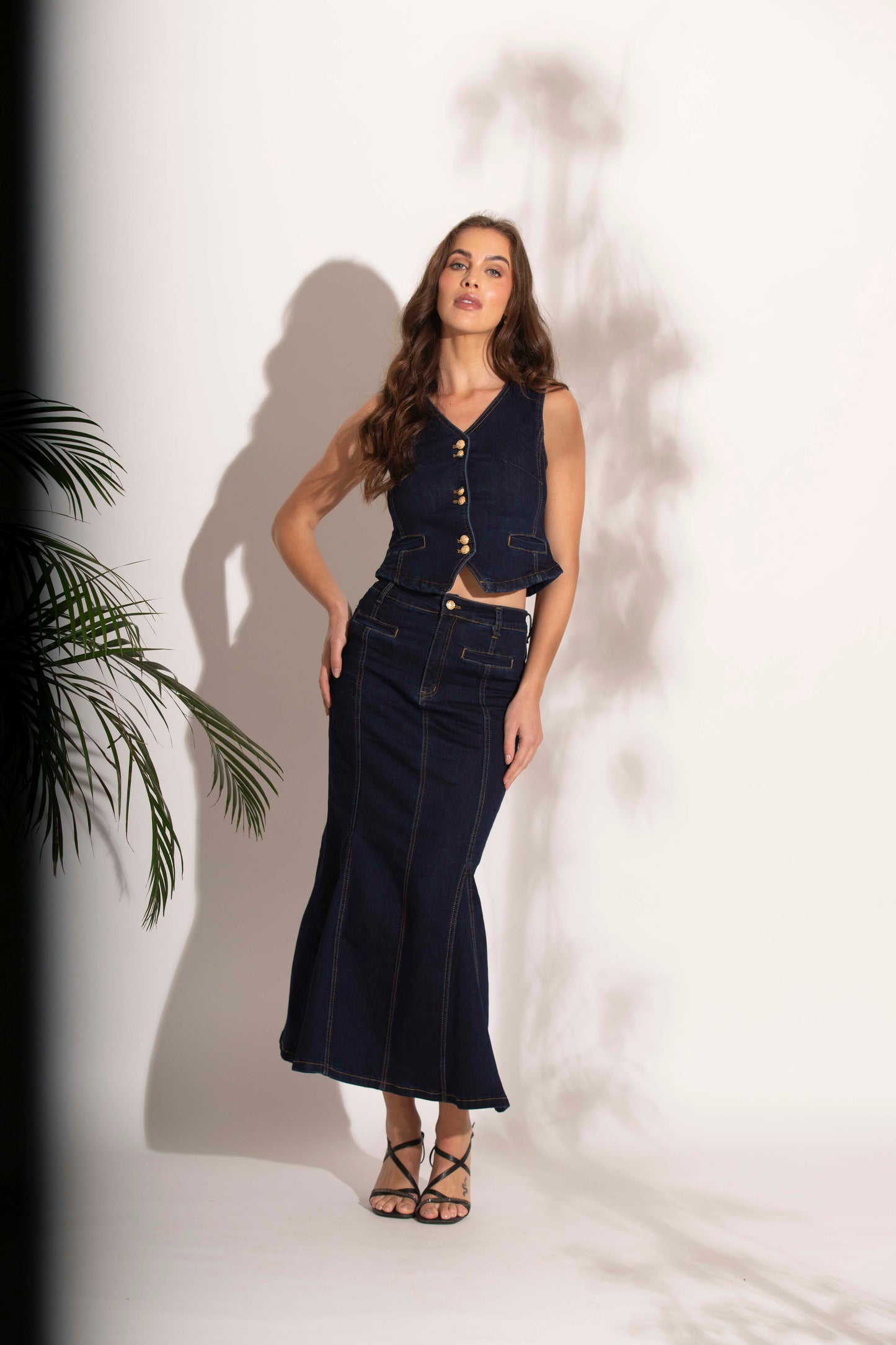 Set Chaleco - falda luz de aurora